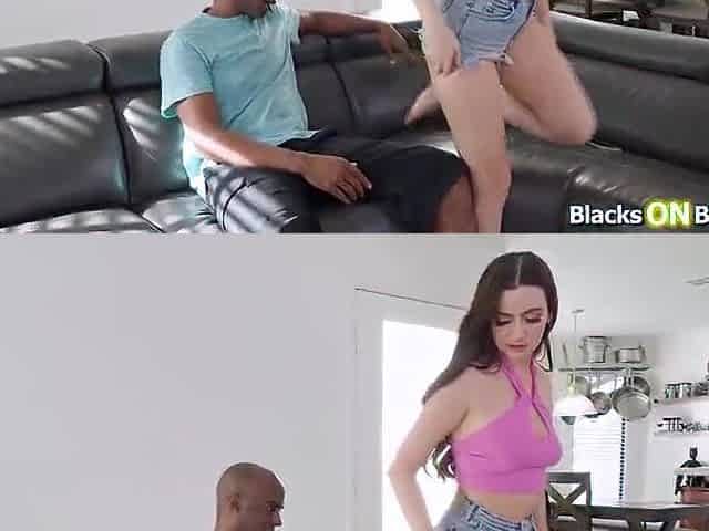 Girlfriend longing for a large ebony dong