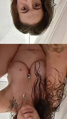 Cutie Masturbating and Rubbing Her Own Body and Widening and Fingering Her Vagina In Bathtub