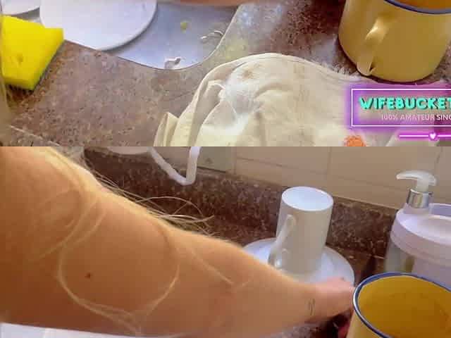 Sweetheart we can clean up the kitchen later, now can u assist me clean my knob?
