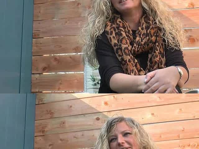 German mature neighbor masturbates in the garden