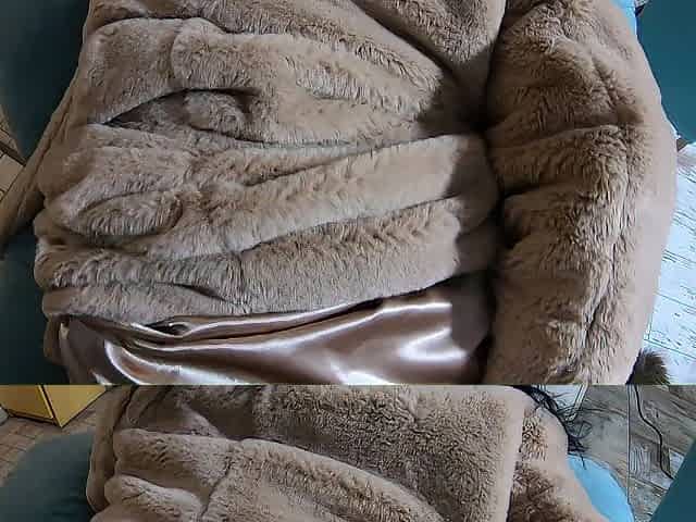 MILKY CUM FLOWS THROUGHOUT SATIN-LINED YIFF COAT