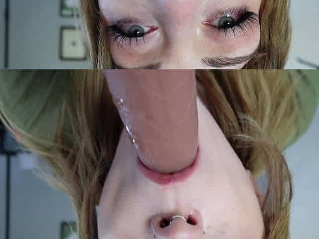 Emo girl gives you head