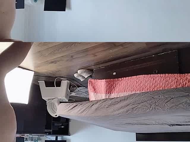Sexy Latina Having Fun Trying on Clothes and Cutting Them.