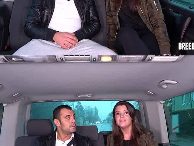 Couple antonio and vany made love in their car.
