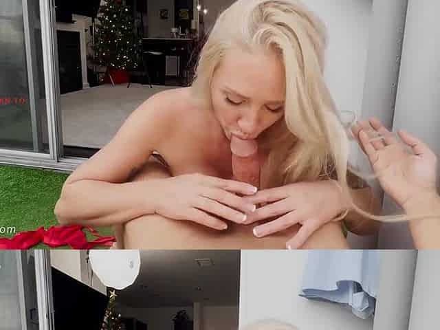 Spicy blonde MILF emotional xxx story