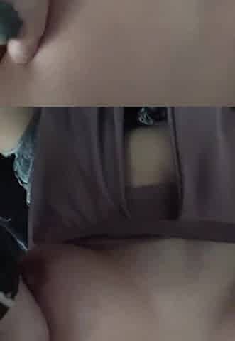 Latin chick street porn star with large breasts touches herself and gets aroused