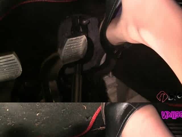 Nyllady's Revving in Black Ballet Flats and Nude Sheer Pantyhose