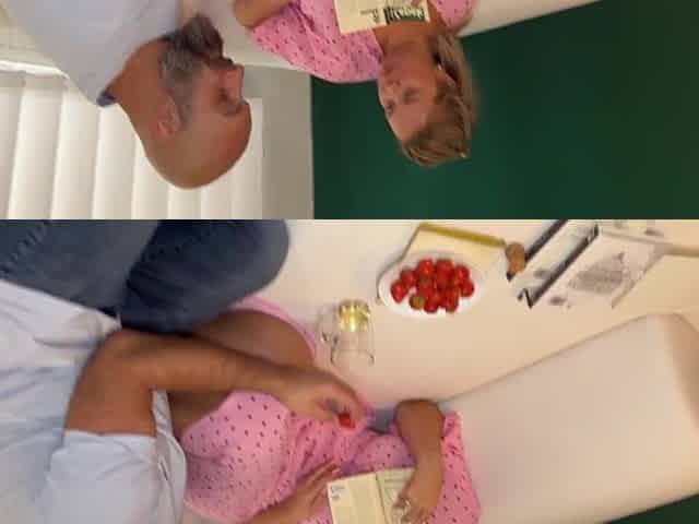 Stepfather Comes Home To Spend Time With Large Natural Titty Step-Daughter