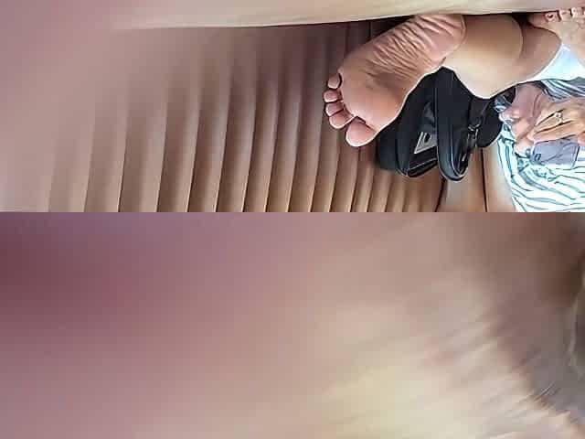 Candid Wrinkly Grandma Soles