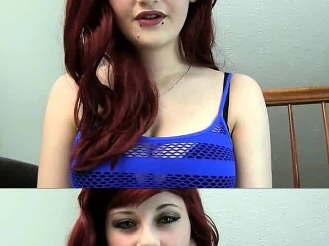 Cute curly brunette solo webcam masturbation