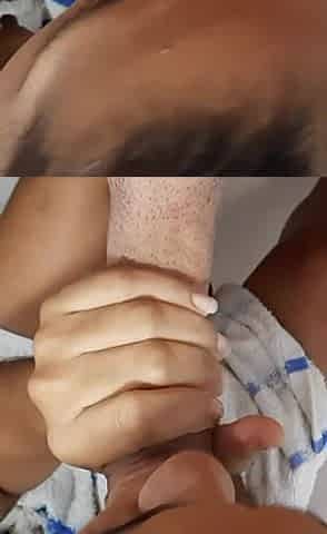 My Stepsister and I Fuck in the Bathroom Before Leaving, She Gives Me a Delicious Blowjob