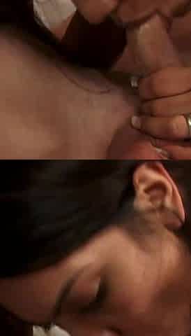Sweet tattooed Latina fucked and milked on her big tits