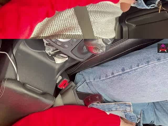 On the Highway I Make the Uber Driver Cum
