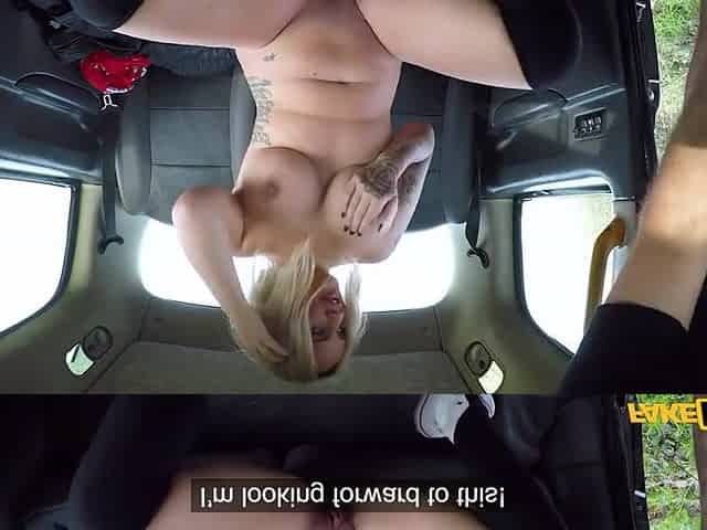 Festive Taxi Fuck With Busty Blonde