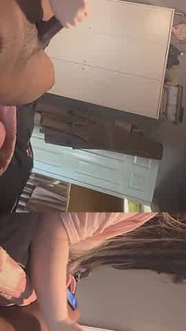 British Slut Gives Her Stepbrother a Handjob While Parents Are on Vacation