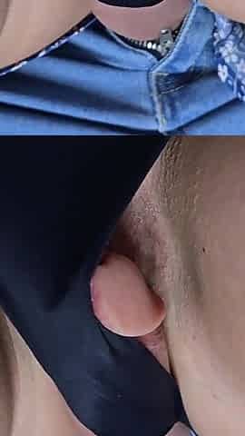Wtf Are You Doing! Creepy Guy Slid His Penis Inside My Panties and Cums Hard
