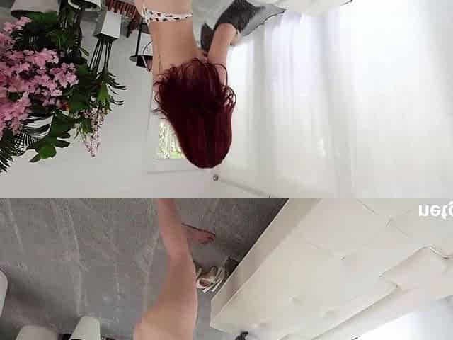 Tiny Redhead in POV Casting