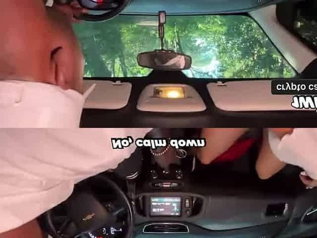 Sexy Colombian doll with ample mounds asks muscle boy to poke her firm in car, displays off phat cock - greatest outdoor lovemak
