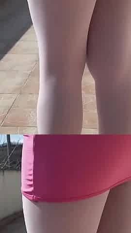 MILF Walks in Pantyhose and High Heels