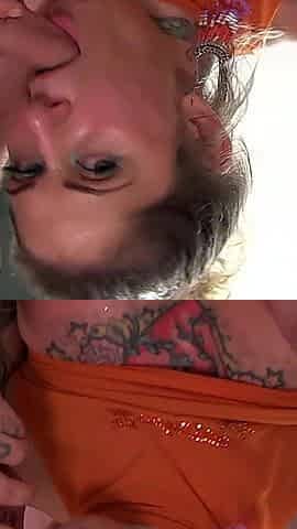 Tattooed Cum Slut Tallulah Thorn in Raw Amateur Gangbang Action Gets Her Slutty Holes Filled Full of Cock