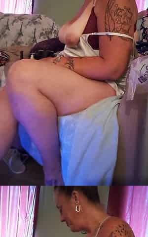 Cute Hotty Flashes Her Large Merry Tits and Pulls Her Night Gown Up and Paints Her Nails