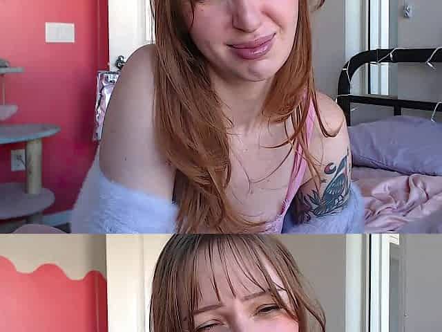 Red Hair Sexts Throughout Fevered Live Stream Magic