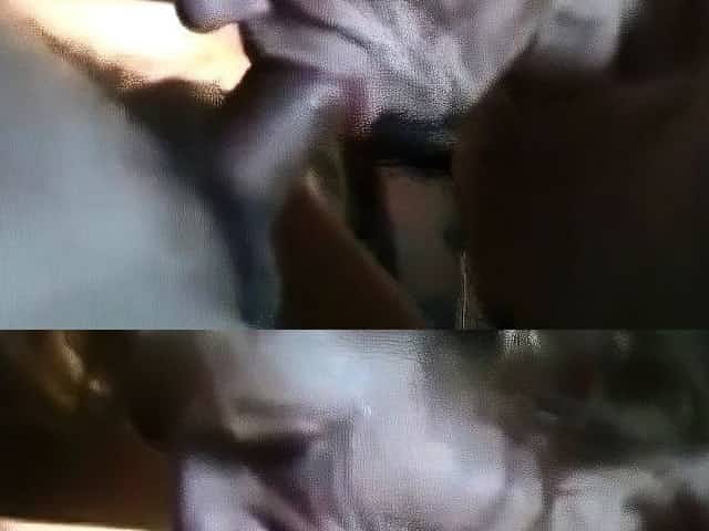 Grandma with a wrinkled face sucks dick and drinks cum
