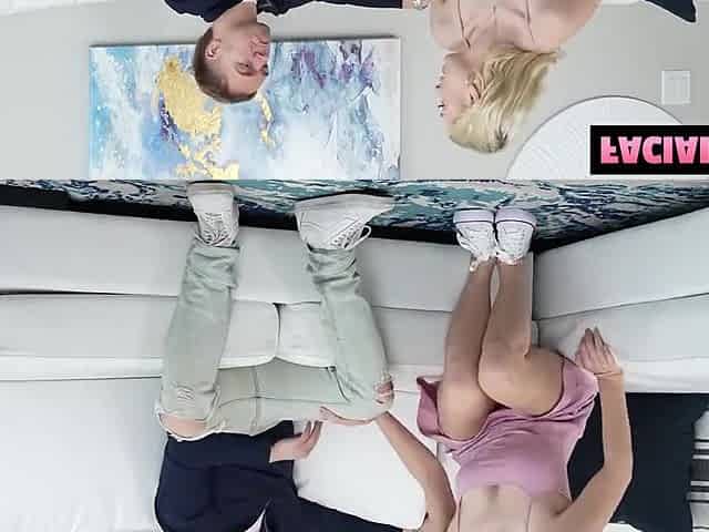 Kay Lovely - Cum Slut Lets Her Boyfriend And Best Friend Double Team Her Face