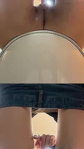 Fingering my snatch in public shitter.At Mall