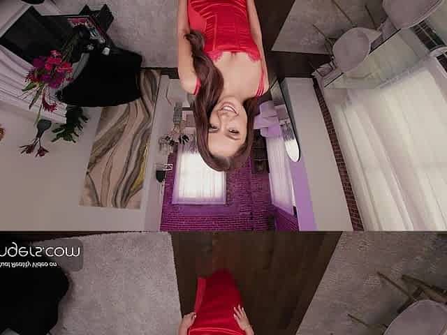 VR Bangers: Hot Brunette hair In Red Underware Sucks Your Wang And Screws With Groans pt.two
