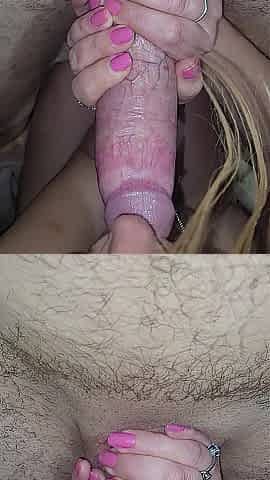 Hawt blonde creamy and juicy vagina unfathomable mouths ends with creampie