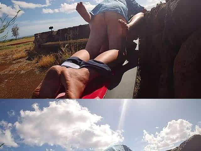 30 Year Age Gap Outdoor Fuck and Blowjob