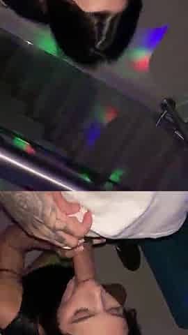 Hard sex and cum in my throat at the party