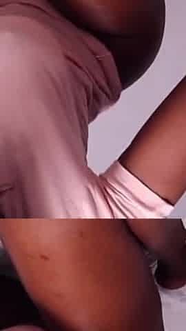 Old but Gold Ebony Stepdaughter Riding Her Big Fat Dildo Hard While Thinking About Stepdaddy's Dick