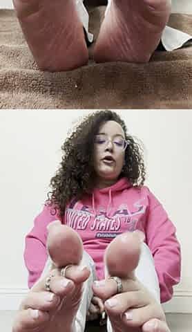 Oiled Mixed Ebony Soles Tease French Pedi JOI