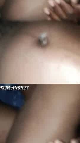 College Ebony Hairy Babe Getting Fucked Raw in Missionery After Home Party