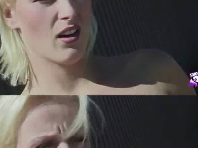 A slim golden-haired doxy says that babe can't love her chap, but that babe can screw him
