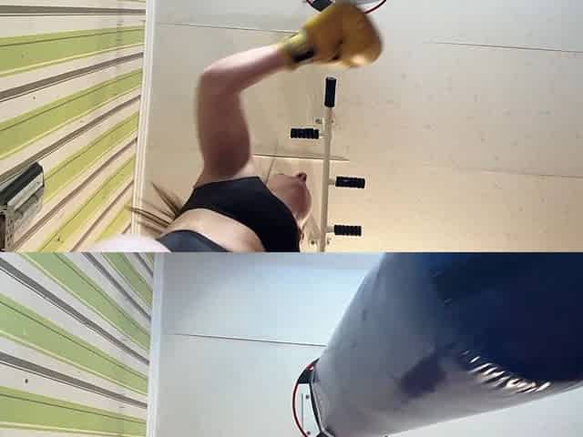 Boxing Punch Lingerie Tease POV