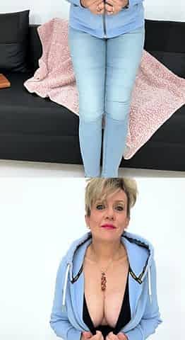 Georgie British mature solo anal masturbation