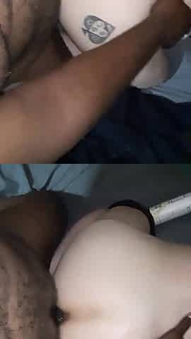 Interracial Anal Creampie