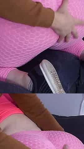 My StepSister Does Her Sport in Tight Leggings and Her Big Booty Ass Makes My Dick Very Hard!