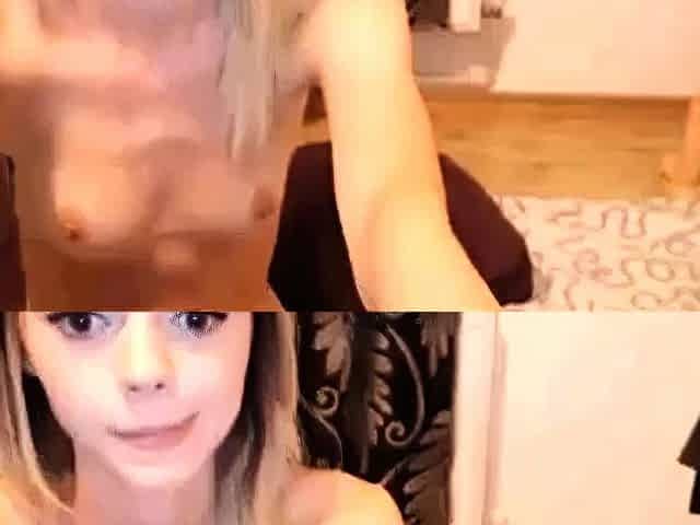 Tattooed Amateur Shows Off Her Stockings and Tits on Webcam
