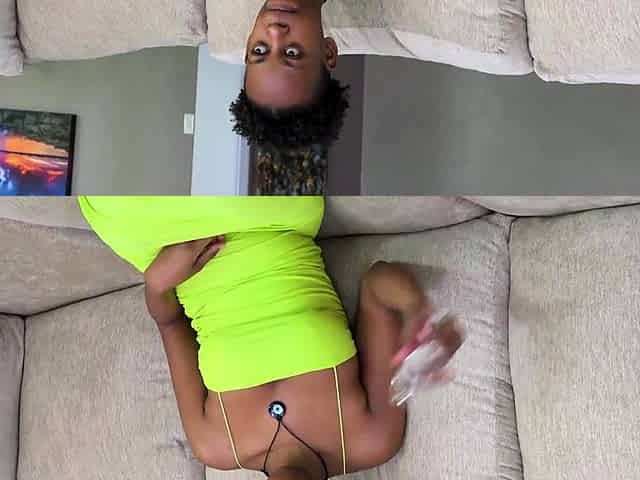 BLACK COLLEGE GIRL gets the best pleasure