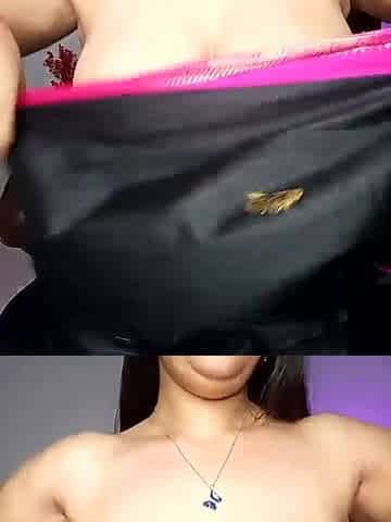 Indian girl shows her big tits