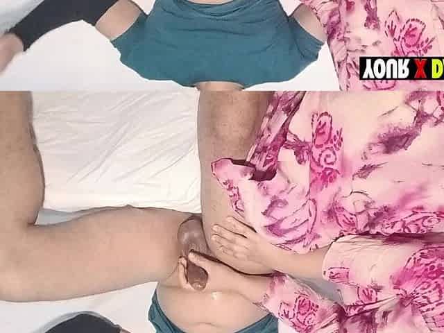 Stepmom Helps Her Own Stepson When His Dick Getting so Hard