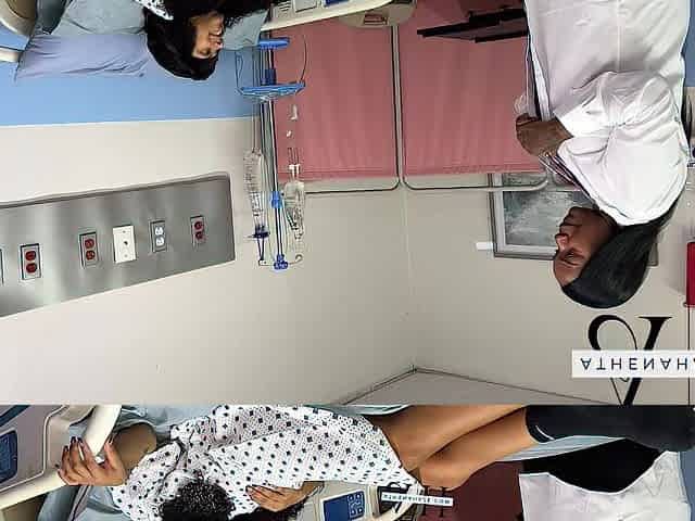 Patient gets Drilled by Doctor Athena Haze