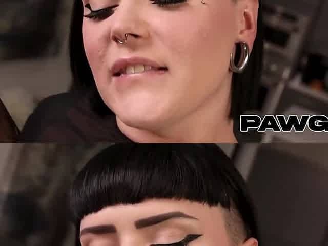Big Booty Tattooed Goth Gets Bent Over And Fucked