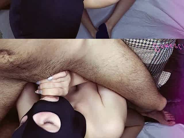Hard oral-sex and throat full of goo