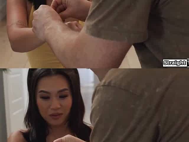 Tiny Oriental hottie Kimmy Kimm does not dare to say no to sex
