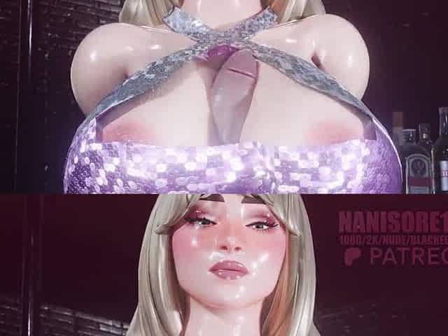 Sabrina Carpenter titjob POV CG Game Animation